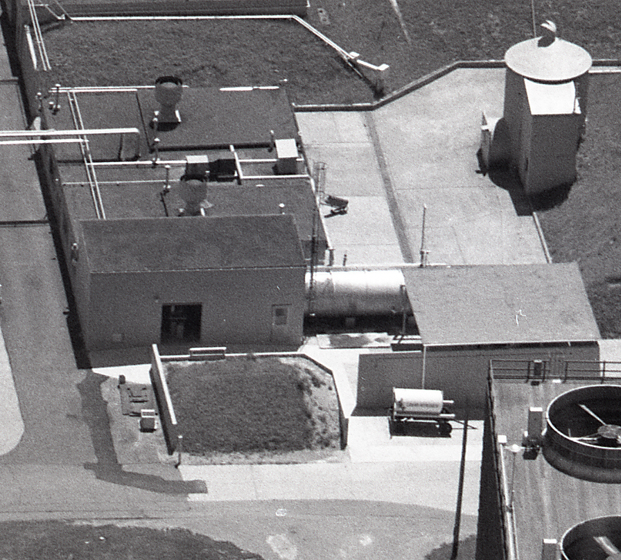 Aerial view of test cell.
