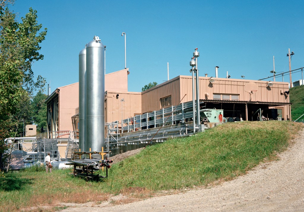 View of the RETF complex from the south