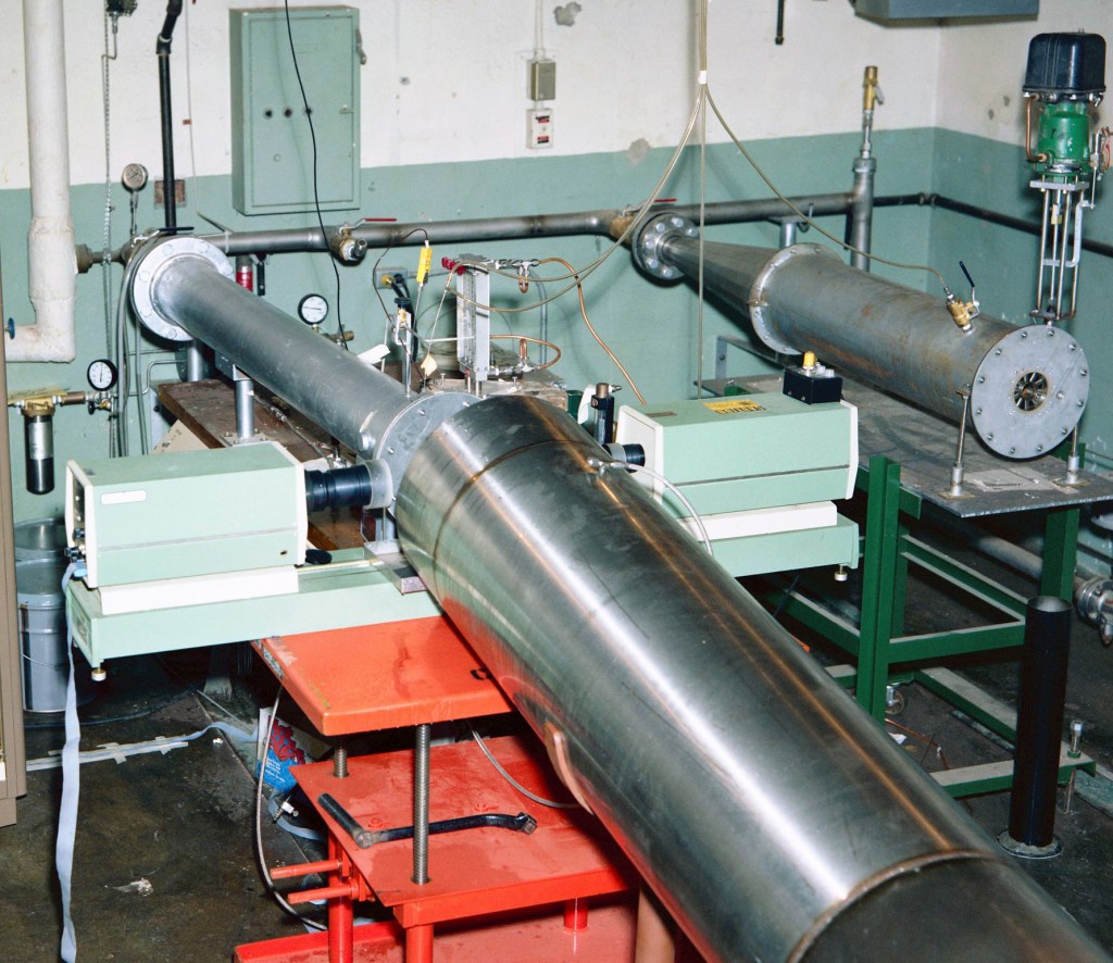 Hardware in test cell.