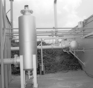 Scrubber outside test cell.