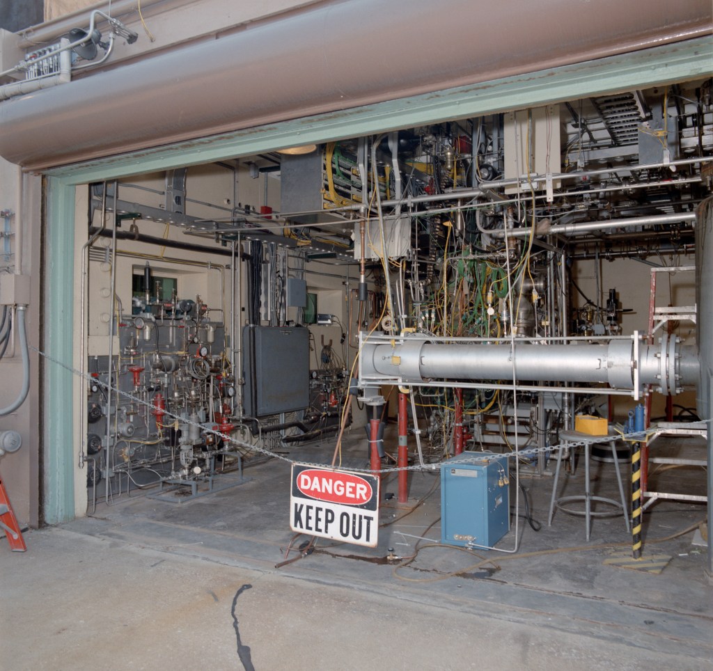 Test equipment in test cell.