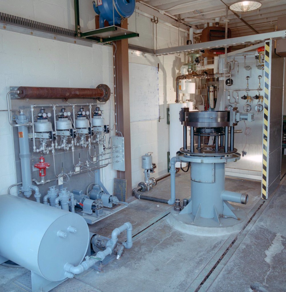 Test set up in test cell.