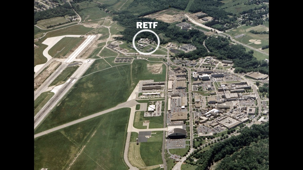 Aerial view of the RETF location on the NASA campus in 1990.