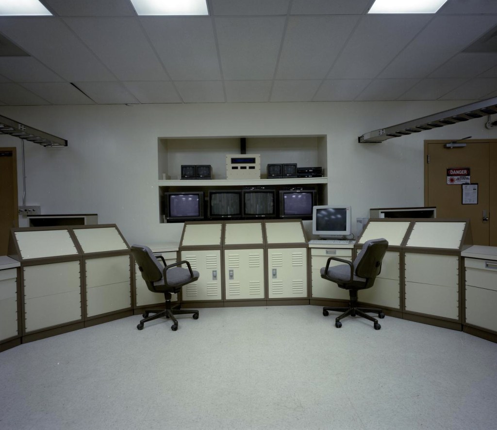 Interior of control room.
