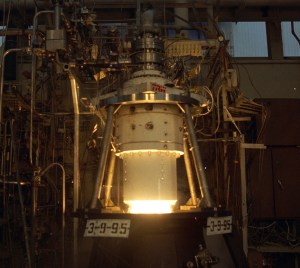 Engine firing in test stand.