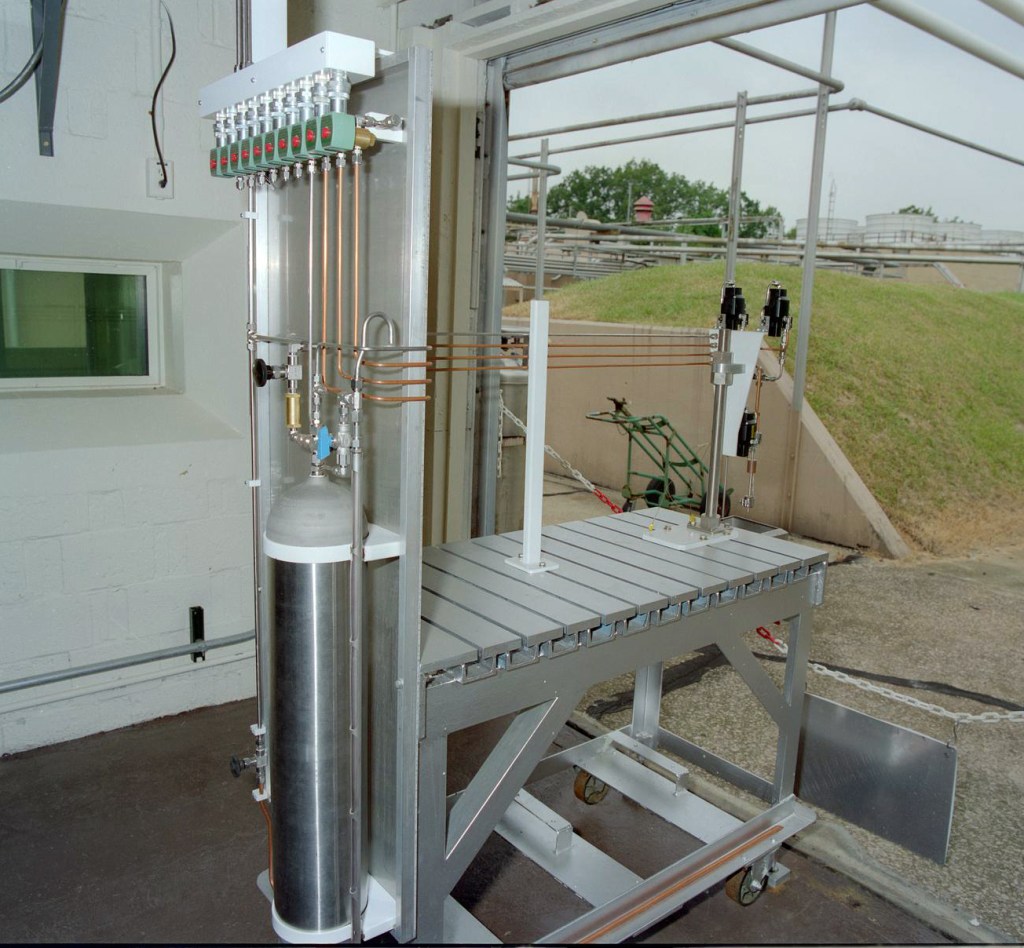 Test equipment in cell.