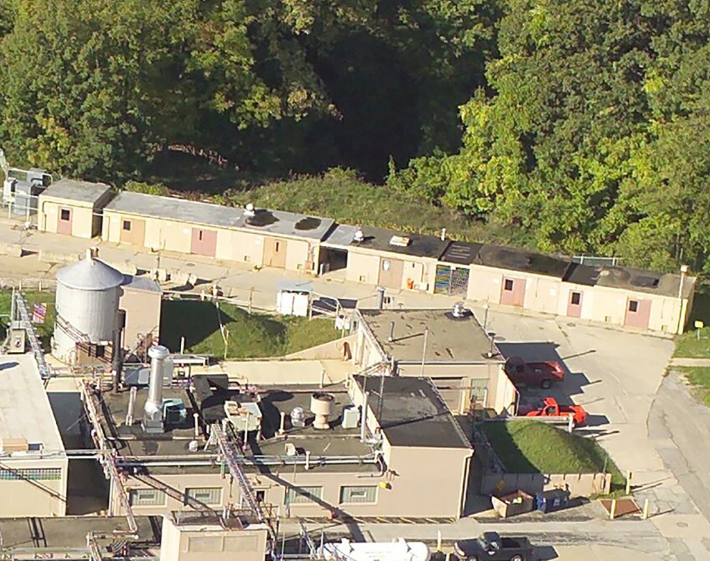Aerial view of buildings