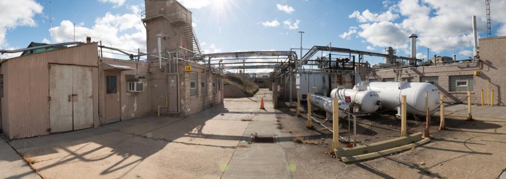 Wide-angle photo of test cells.