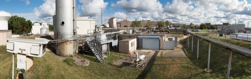 Wide-angle photo of test cells.