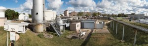 Wide-angle photo of test cells.