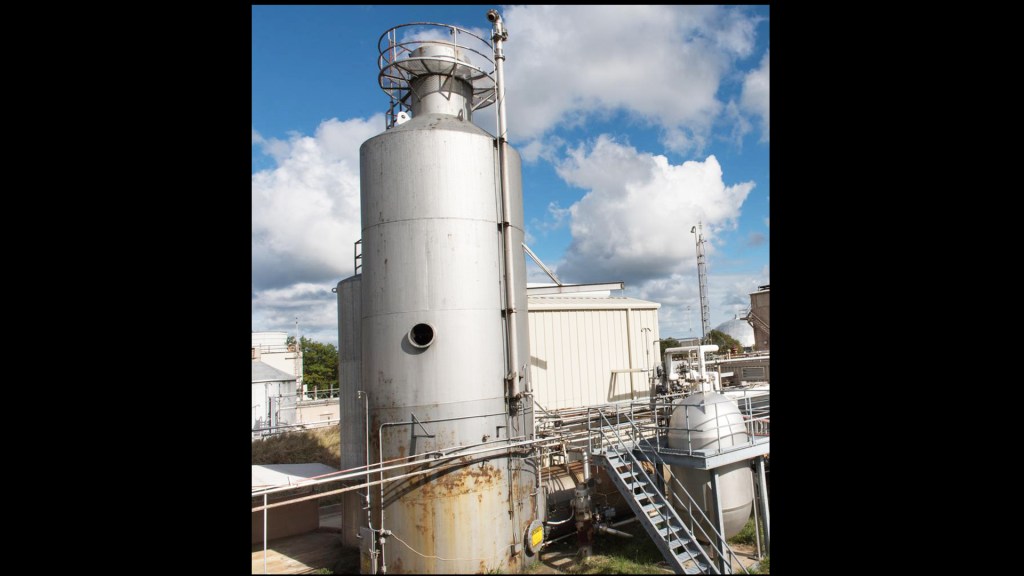 Exterior view of scrubber.