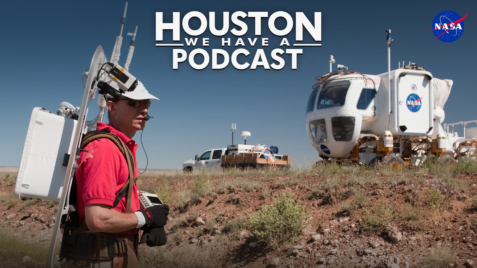 The cover art display for the Houston We Have a Podcast podcast.