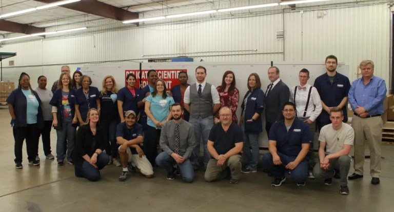 A group of people who worked on a balloon team.