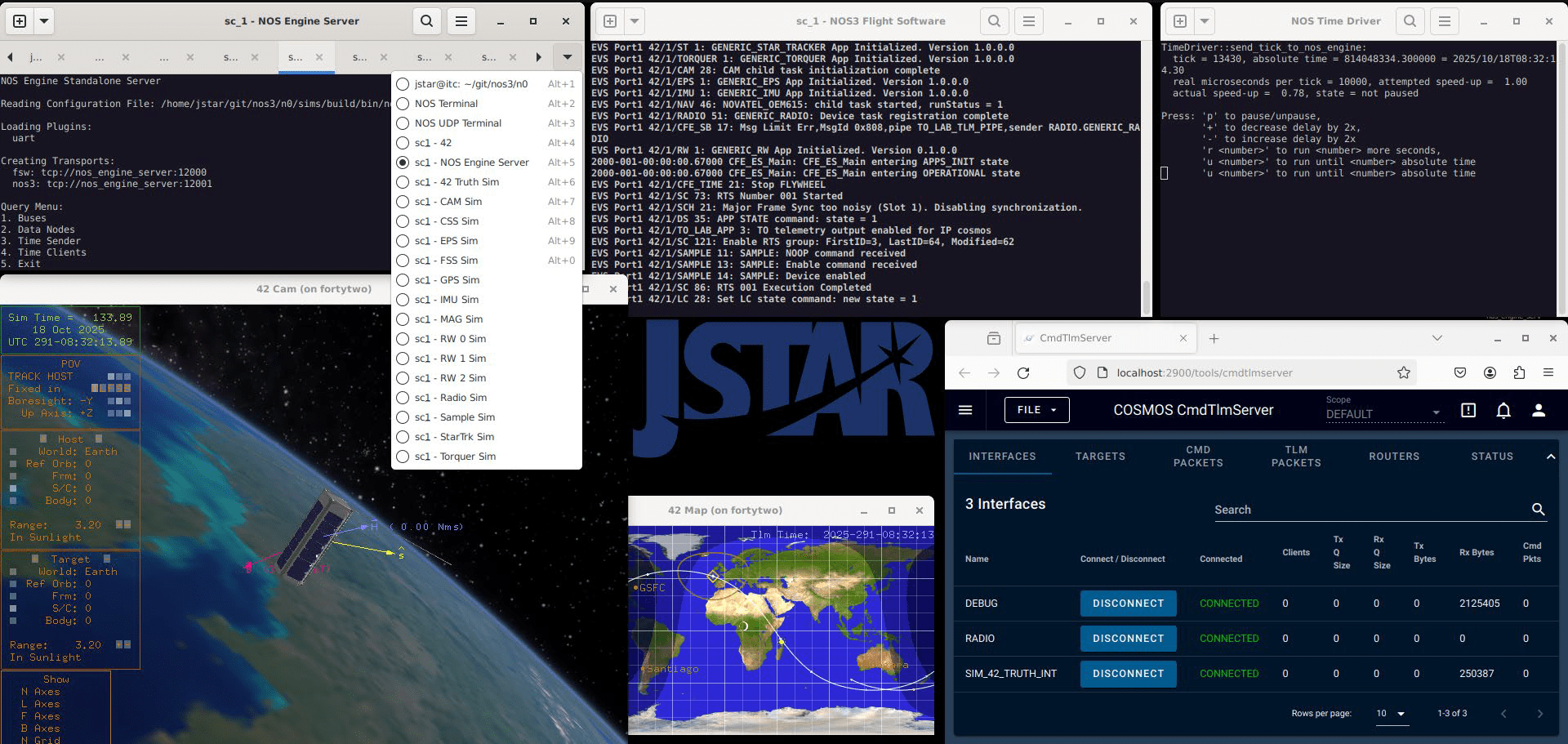Screenshot of the JSTAR Digital Twin software