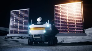 A concept image of JAXA’s (Japan Aerospace Exploration Agency) pressurized rover on the surface of the Moon.