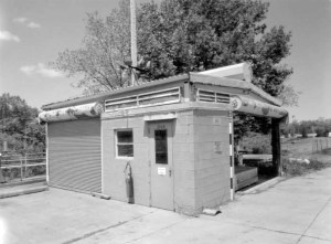 Exterior of small building.