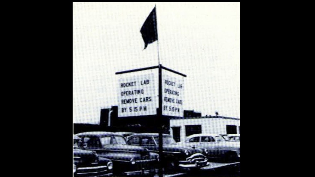 Warning sign and flag.
