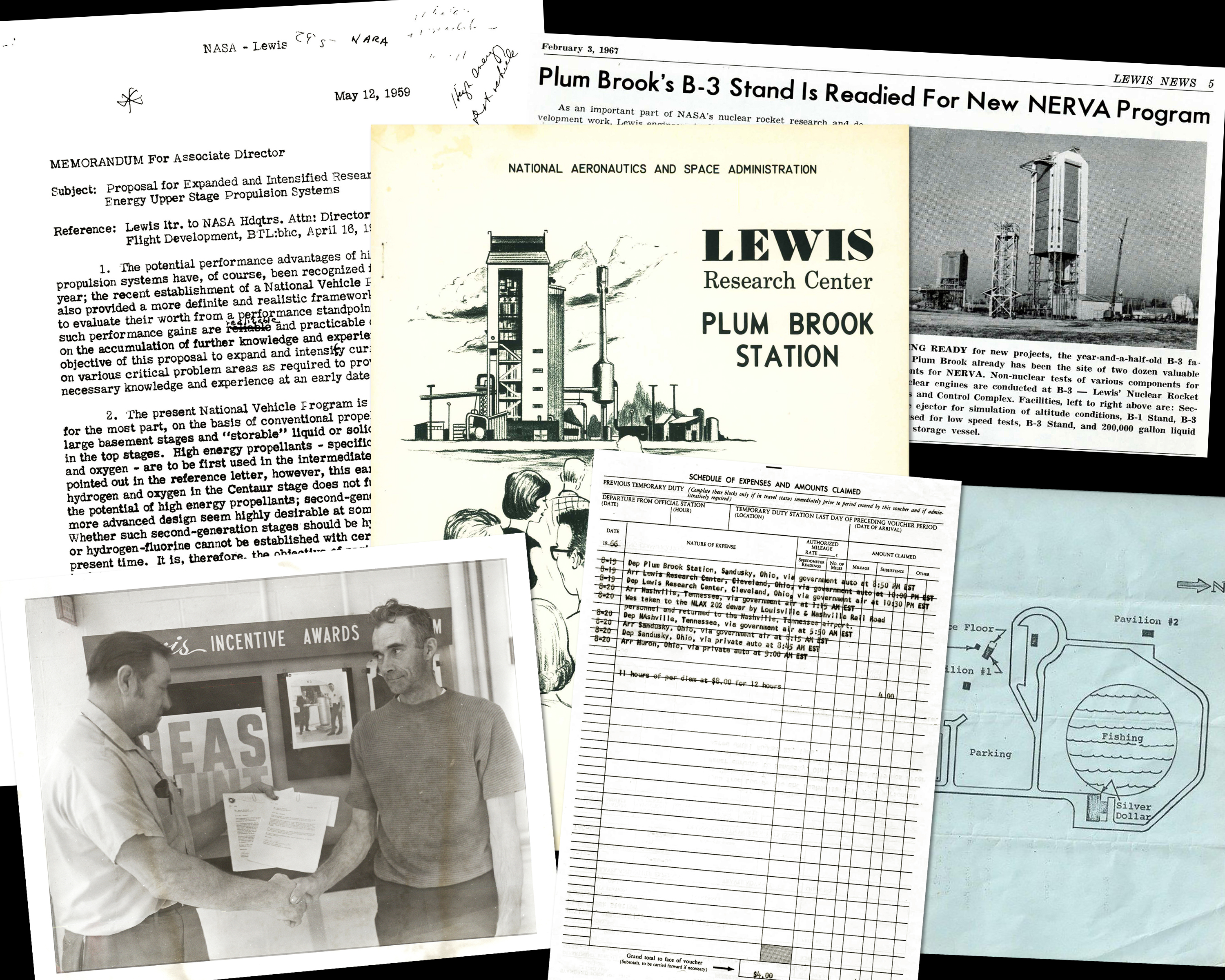Collage of historical documents.
