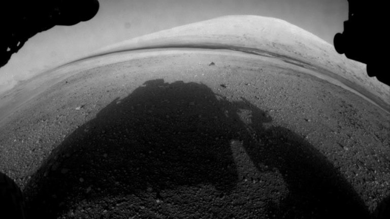 View of Mars from Curiosity rover