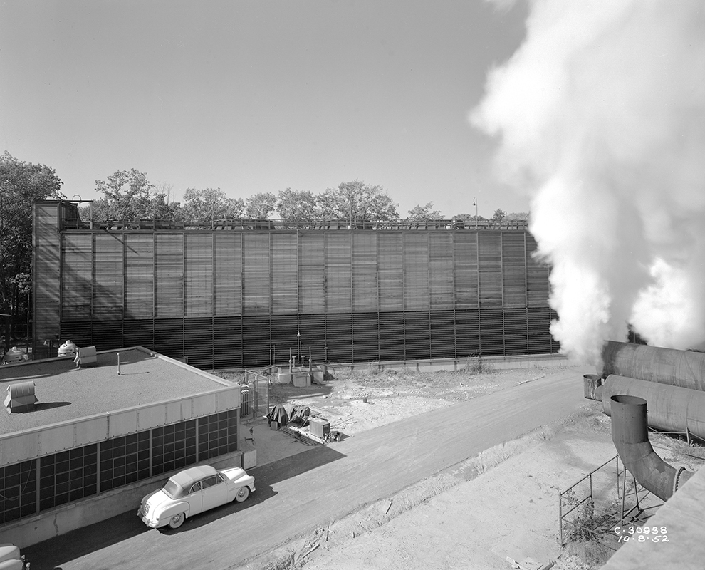 Exterior of cooling tower