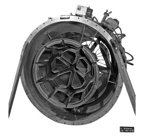 Circular piece of hardware.