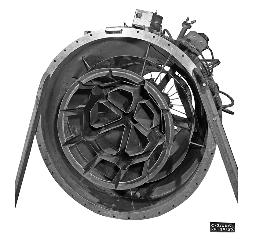 Circular piece of hardware.