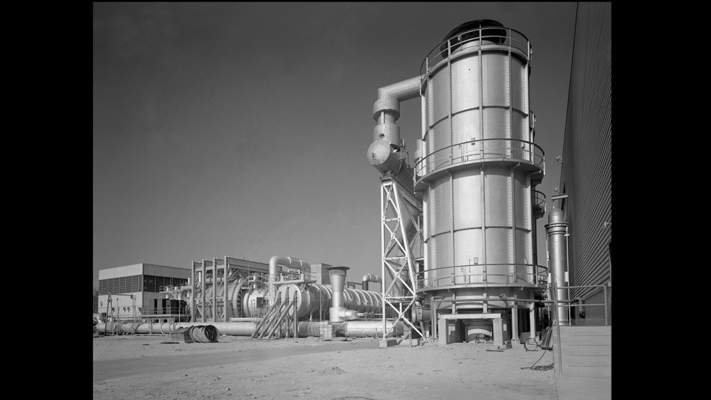 Air dryer outside the Equipment Building