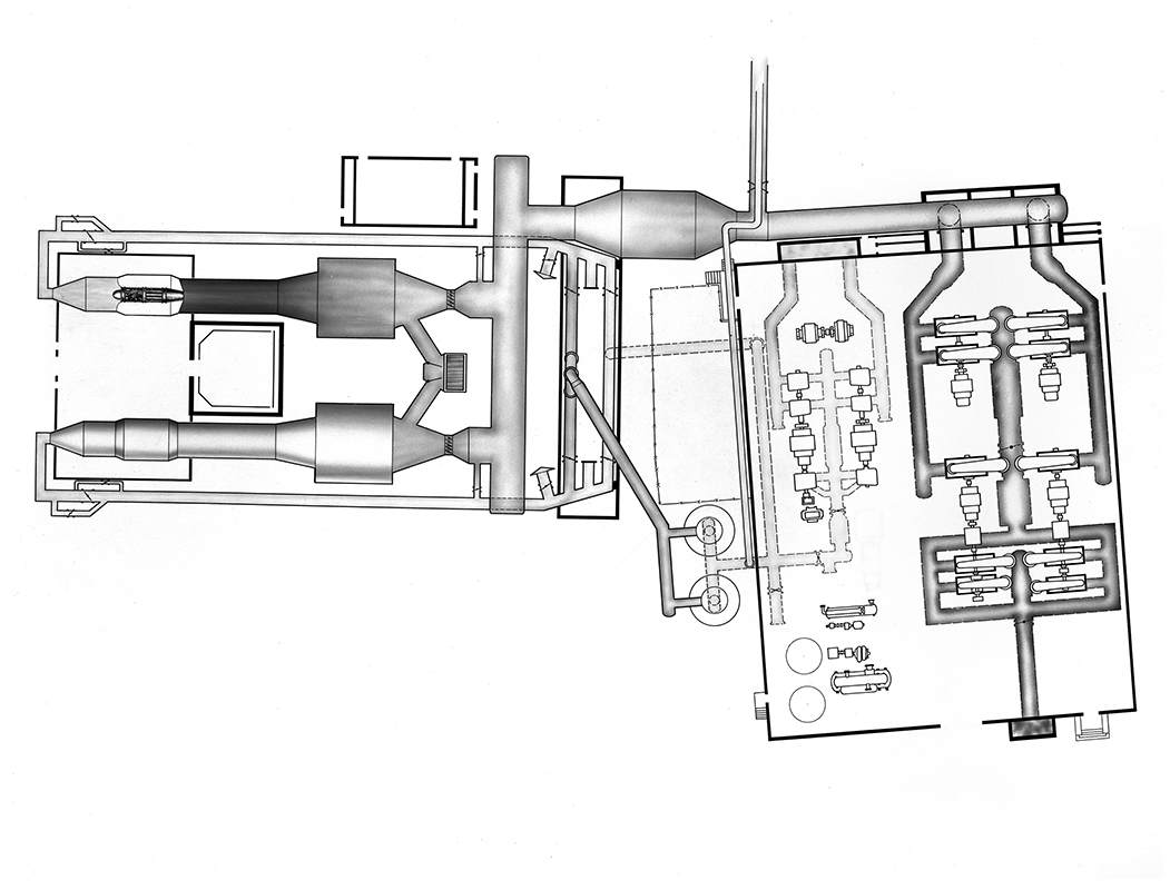 Diagram of test facility.