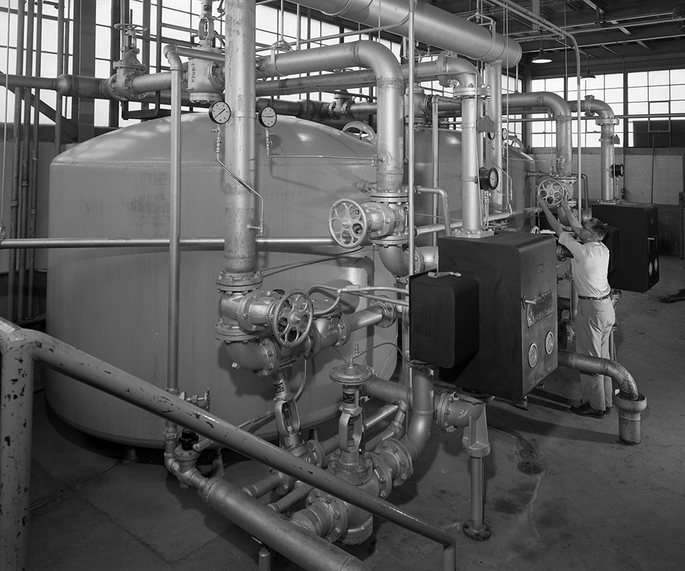 Stout tank and piping.