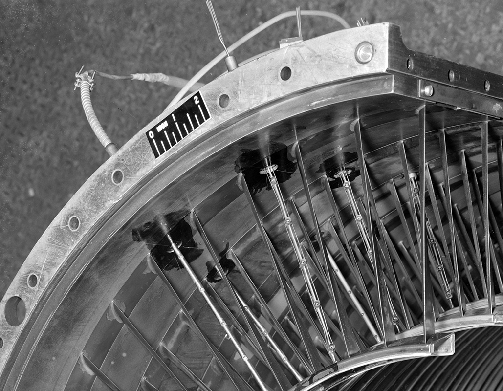 Close up of stator case