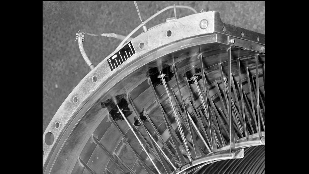 Close up of stator case