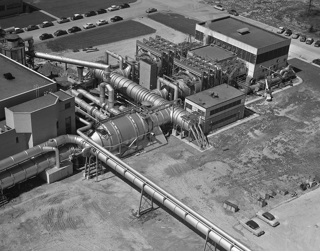 Aerial view of test facility