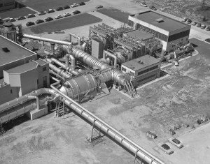 Aerial view of test facility