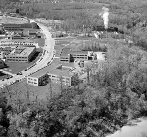 Aerial view of the center