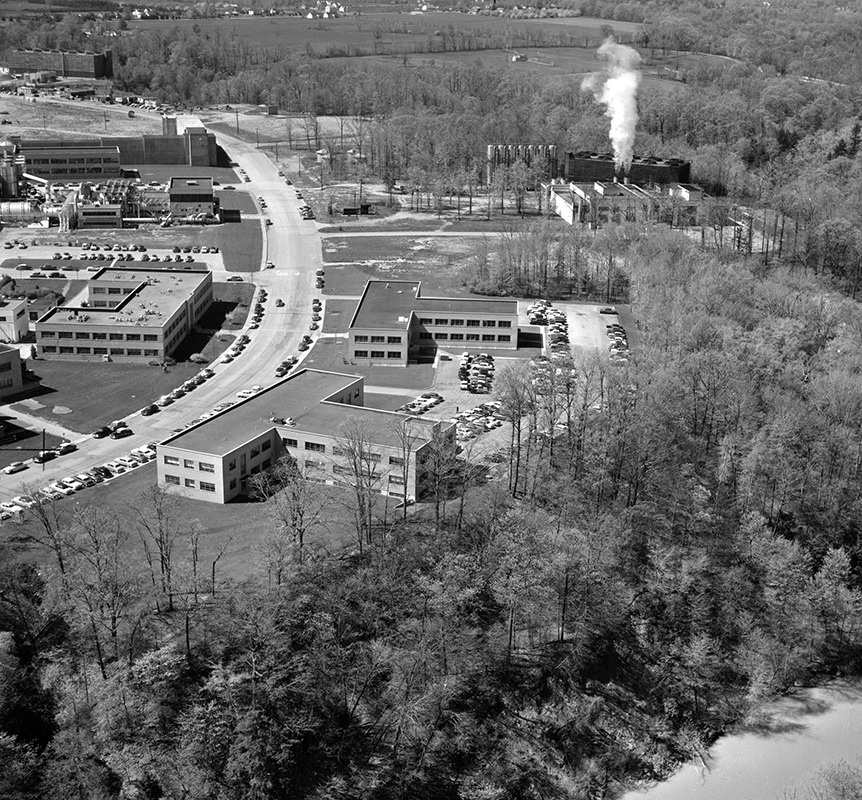 Aerial view of the center