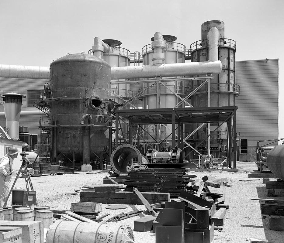 Air heaters outside the PSL Equipment Building.