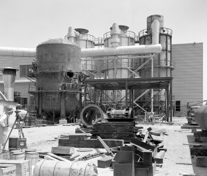 Air heaters outside the PSL Equipment Building.