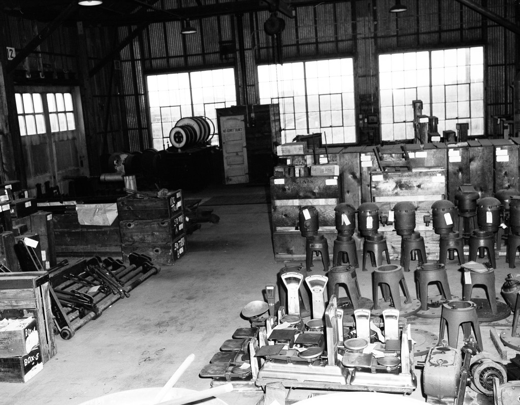 Equipment in warehouse