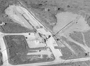 Aerial view of D Site.