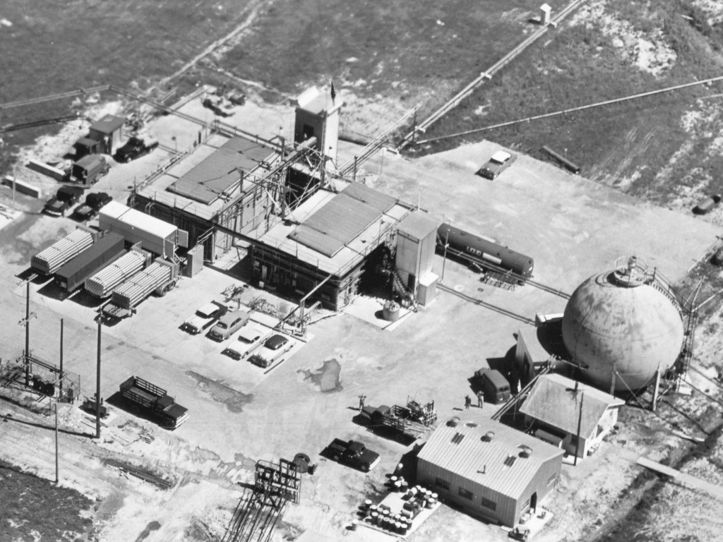 Aerial of J Site with J-4 stand