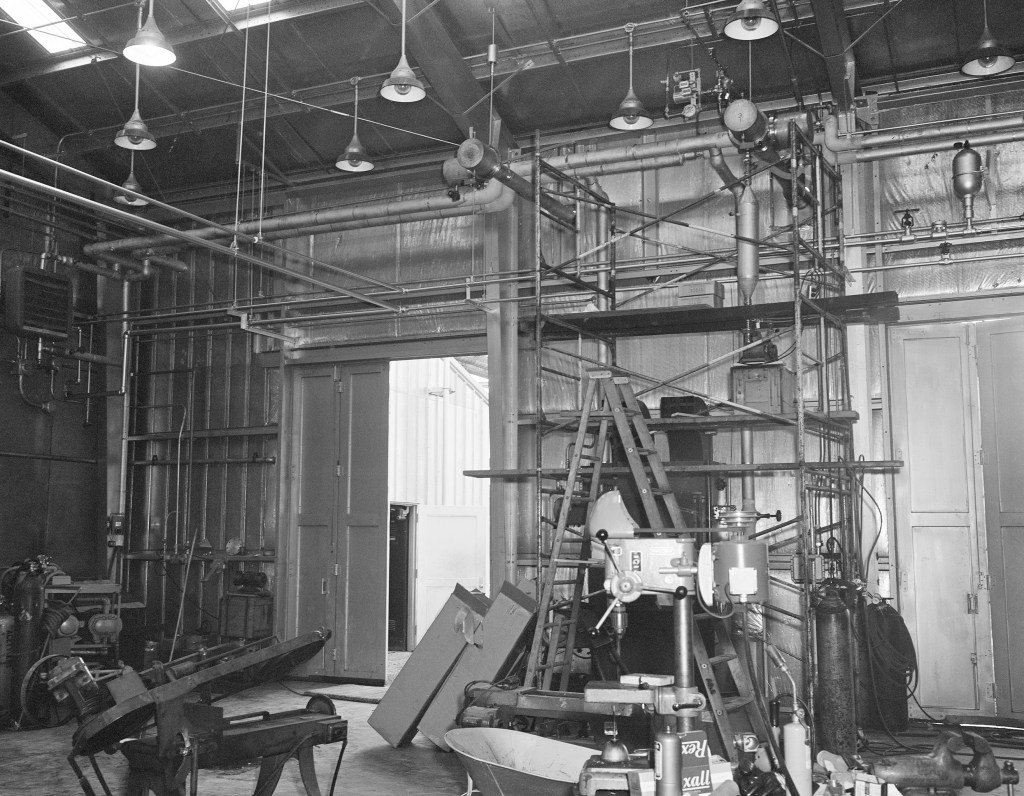 Interior of test facility.