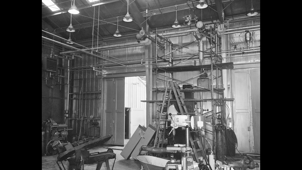 Interior of test facility.