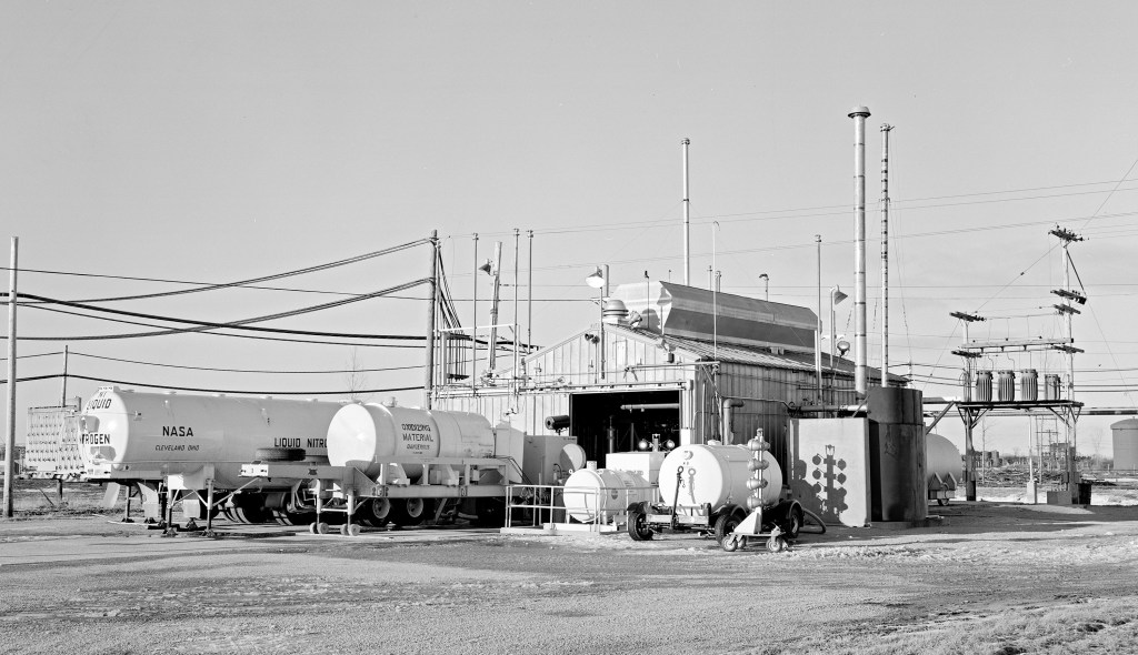 Tanker trucks behind I Site
