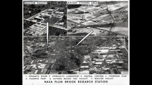 A composite image showing different locations at Plum Brook Station.