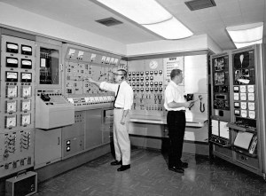Engineers in control room