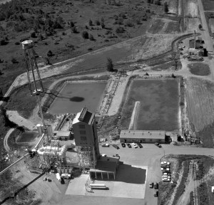 Aerial view of the B-1 test stand site