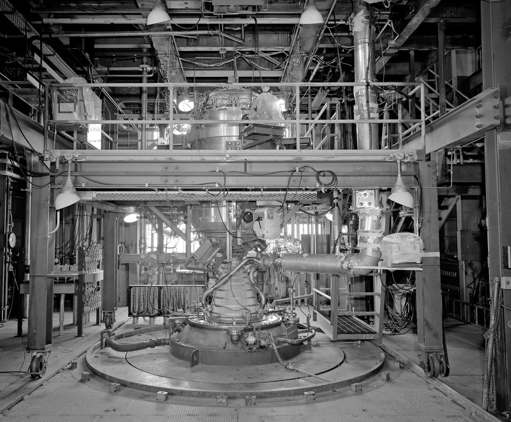 Kiwi engine inside B-1 test section