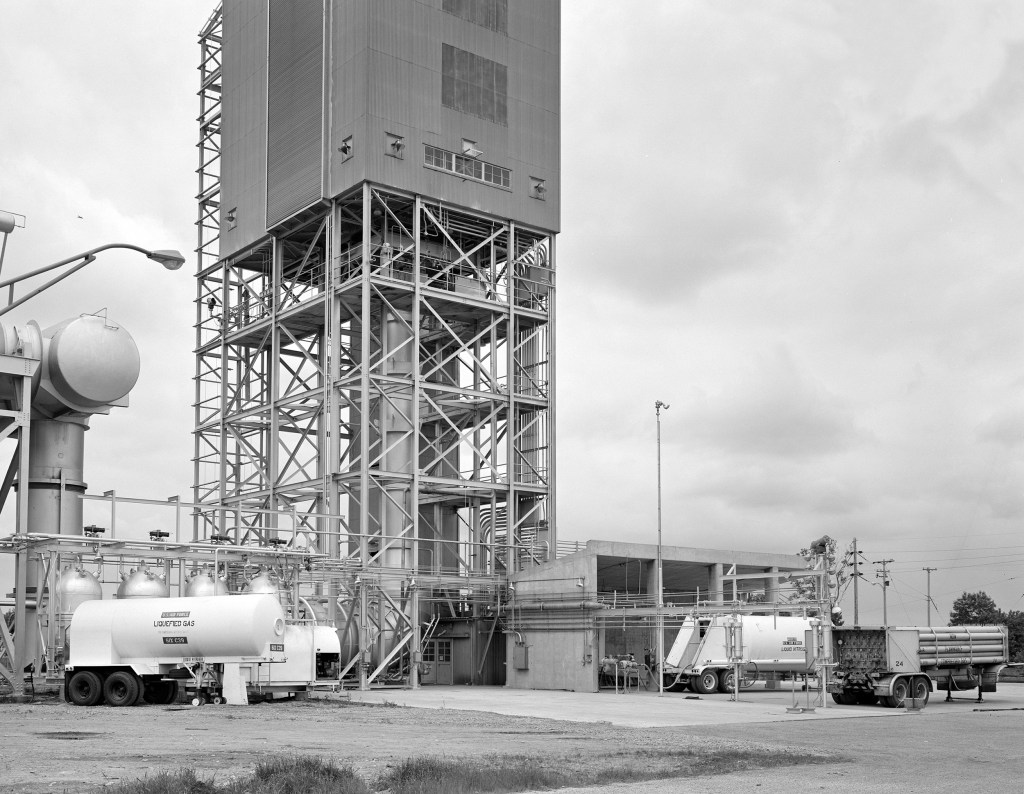 Ground level of the B-1 test stand