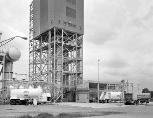 Ground level of the B-1 test stand