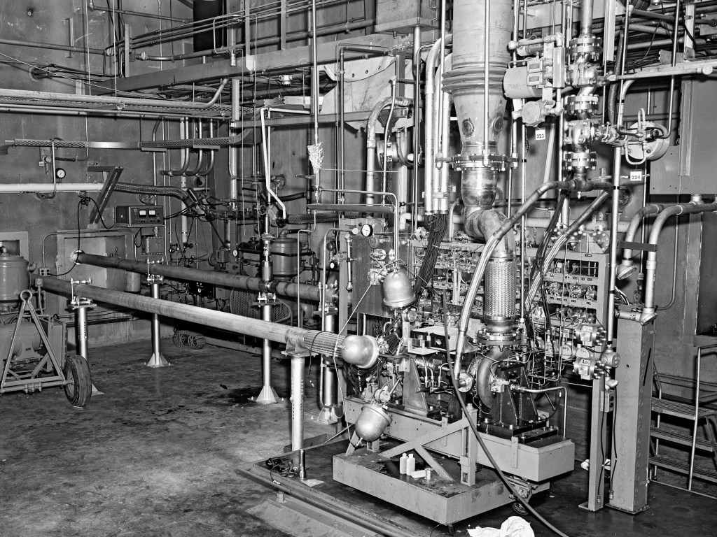 The liquid hydrogen flow rig inside C Site